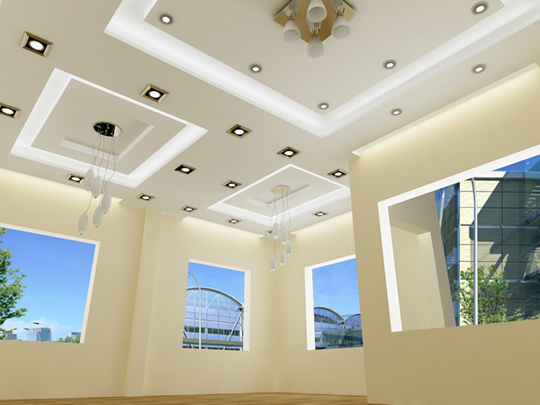 Thi công trần thạch cao quán Cà phê