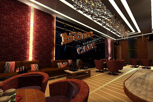Thi công trần thạch cao quán Cà phê